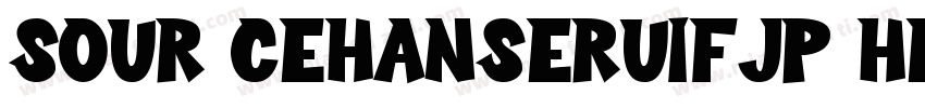 Sour cehanseruifJP Heavy字体转换
